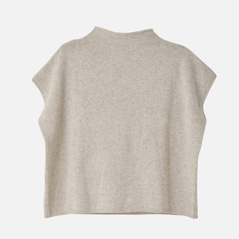 Women's Wool Sleeveless Vest - Nature