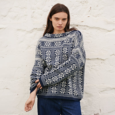 Women's Wool Heritage Sweater - Blue