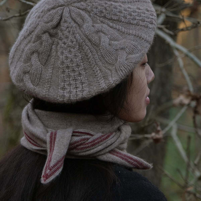 Women's Cashmere Bronte Neck Scarf - Mocha