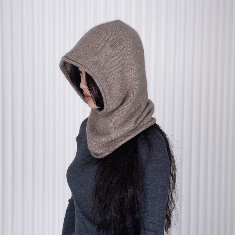 Women's Cashmere Eclipse Balaclava - Brown
