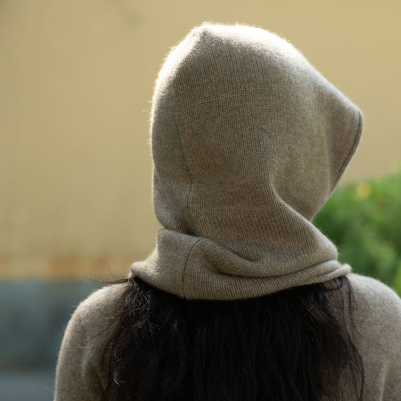 Women's Cashmere Eclipse Balaclava - Brown