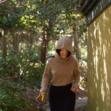 Women's Cashmere Eclipse Balaclava - Brown