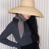 Women's Cashmere Sailor Neck Scarf - Brown