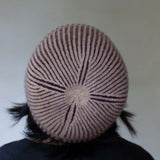 Women's Cashmere Seafarer Hat - Wine