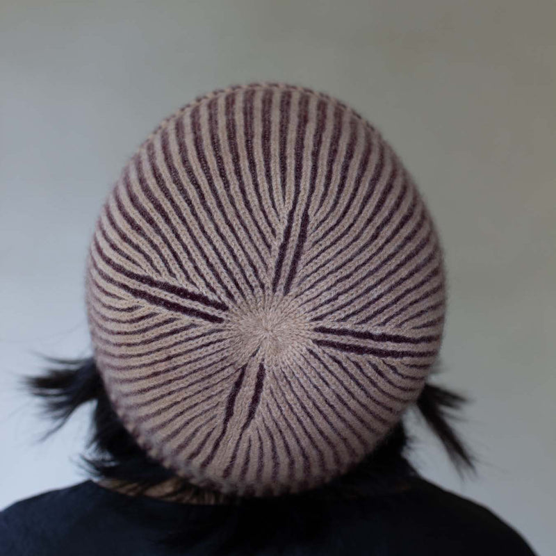 Women's Cashmere Seafarer Hat - Wine