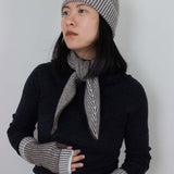 Women's Cashmere Sailor Neck Scarf - Brown
