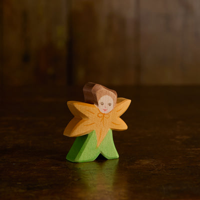 Handcrafted Wooden Flower Child - Calendula