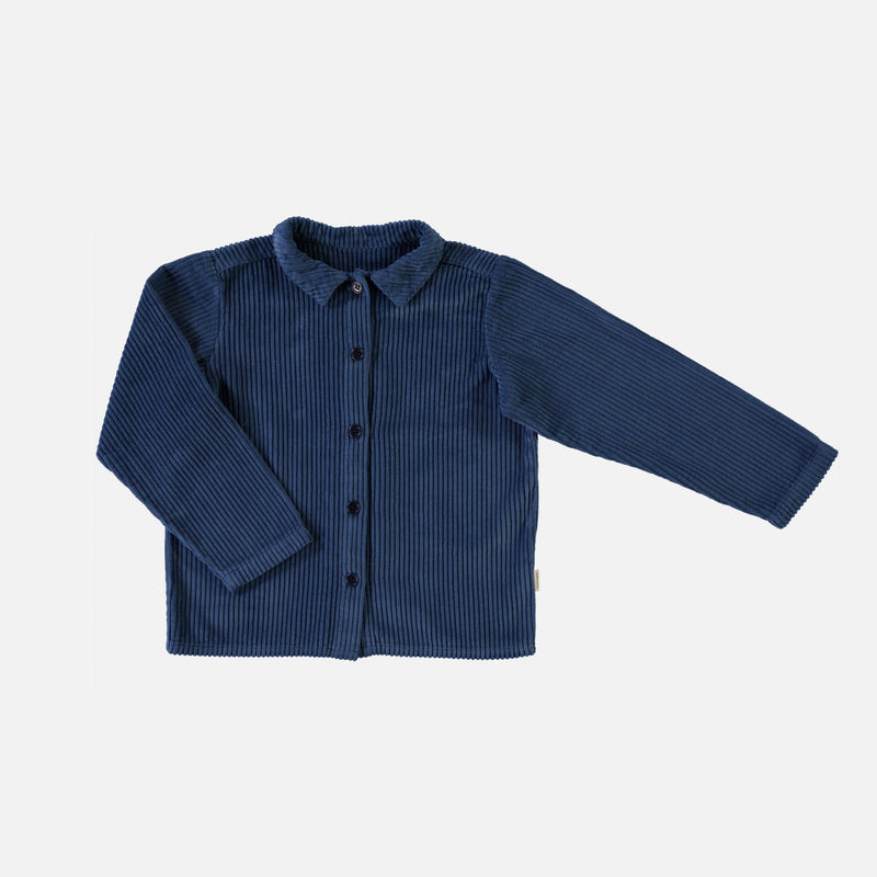 Cotton Corduroy Belladone Shirt - Dark Denim