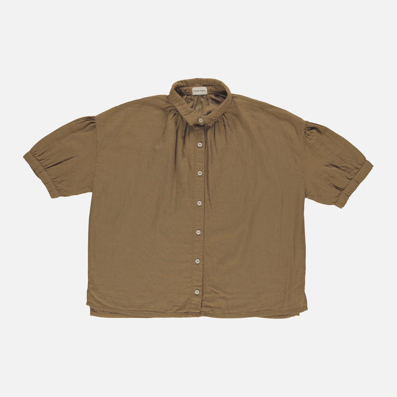 Women's Cotton Neotine Blouse - Dull Gold