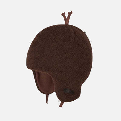 Baby & Kids Merino Wool Fleece Hat - Dark Brown