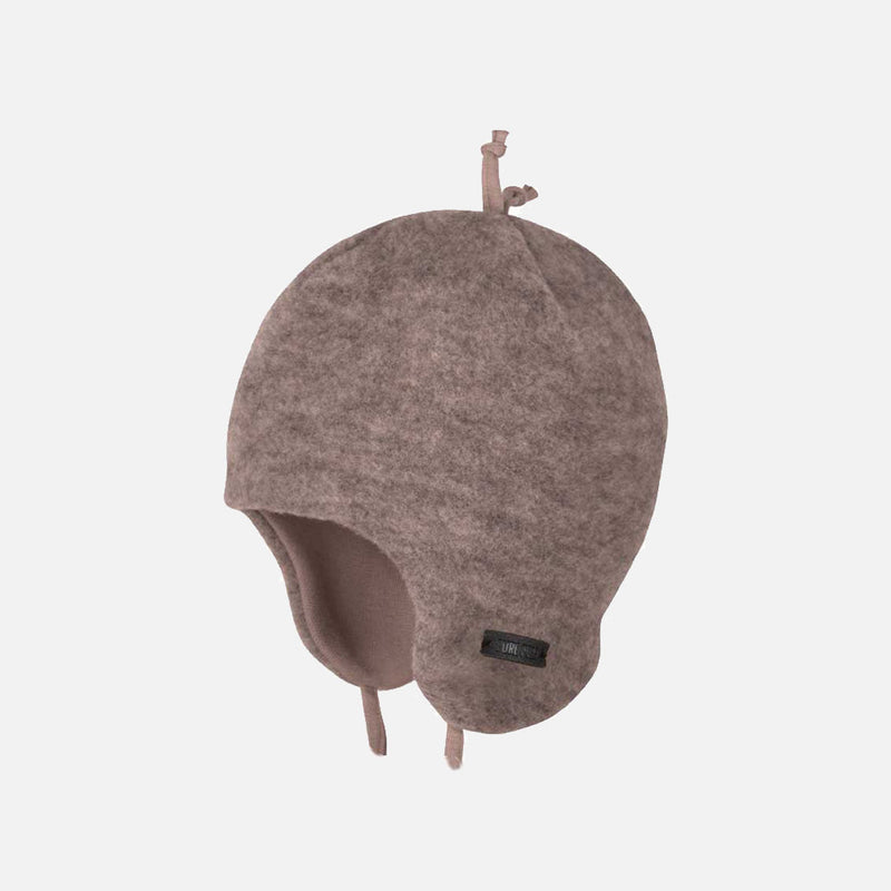 Baby & Kids Merino Wool Fleece Hat - Stone Grey