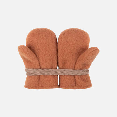 Baby & Kids Merino Wool Fleece Mittens - Mocha