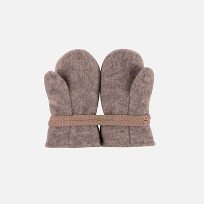 Baby & Kids Merino Wool Fleece Mittens - Stone Grey