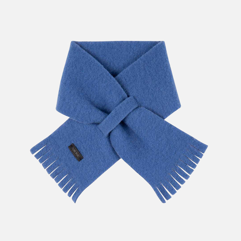 Baby & Kids Merino Wool Fleece Scarf - Bright Blue