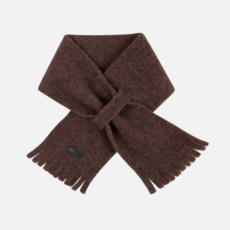 Baby & Kids Merino Wool Fleece Scarf - Dark Brown