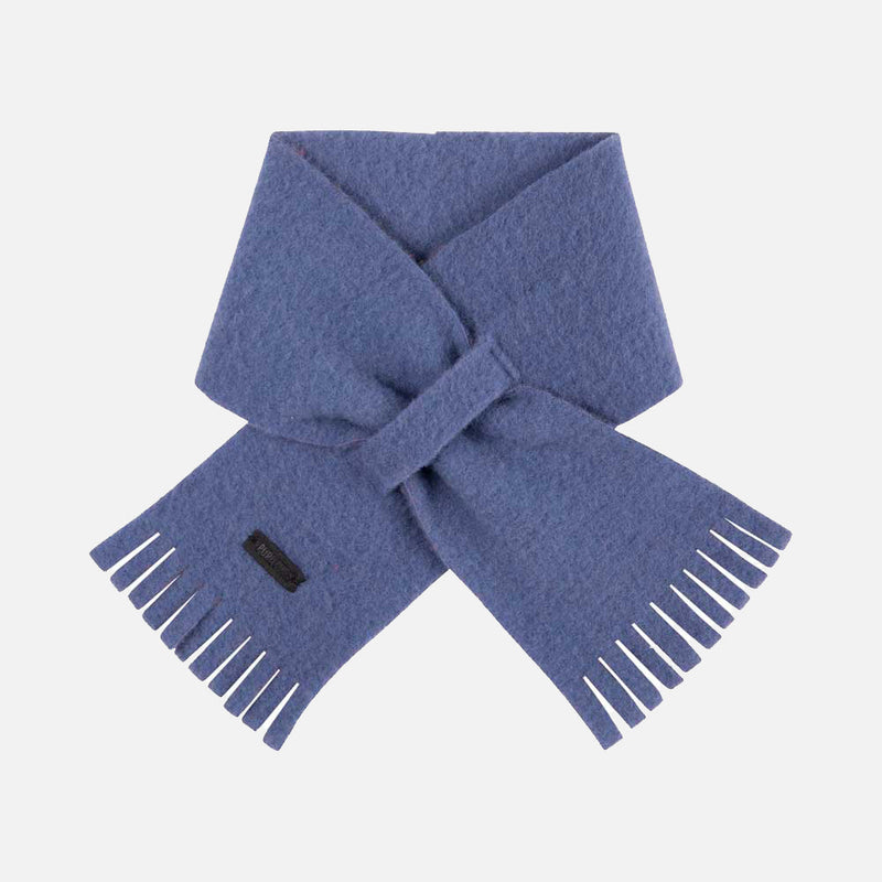 Baby & Kids Merino Wool Fleece Scarf - Smoke Blue