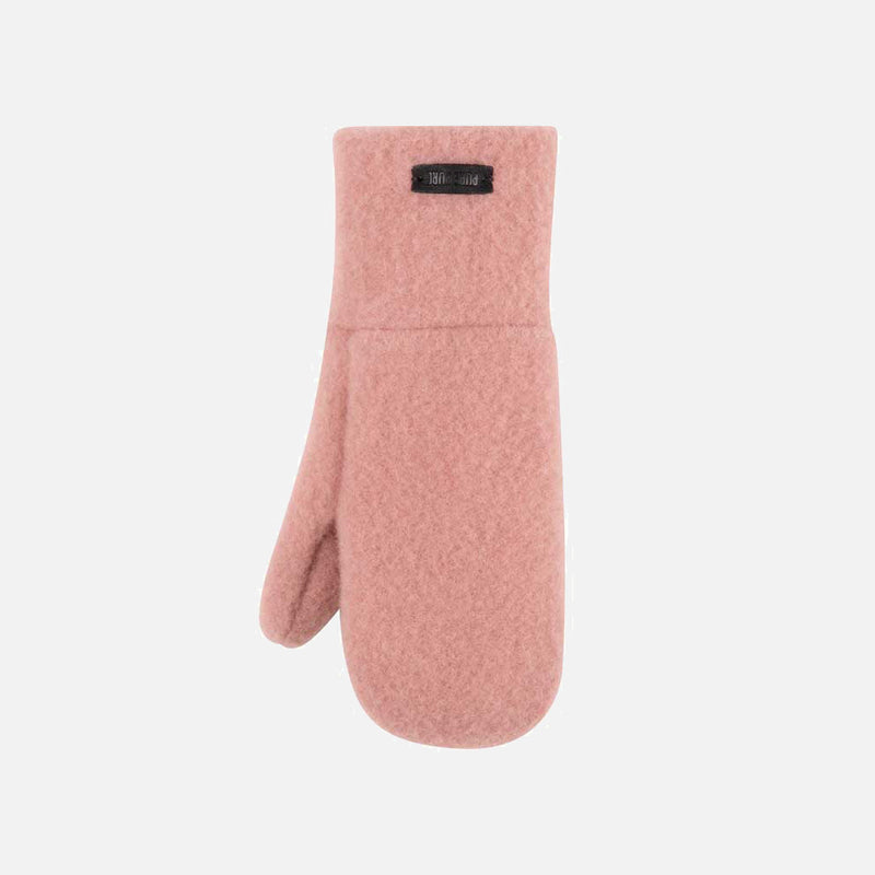 Merino Wool Fleece Mittens - Dusty Rose