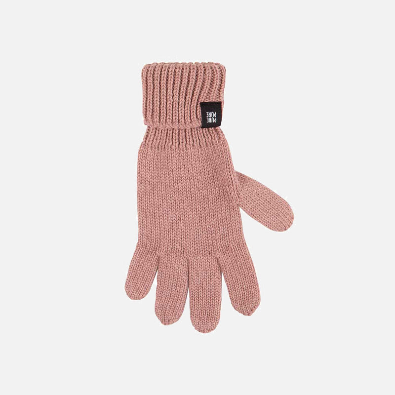 Merino Wool/Cotton/Silk Gloves - Dusty Rose