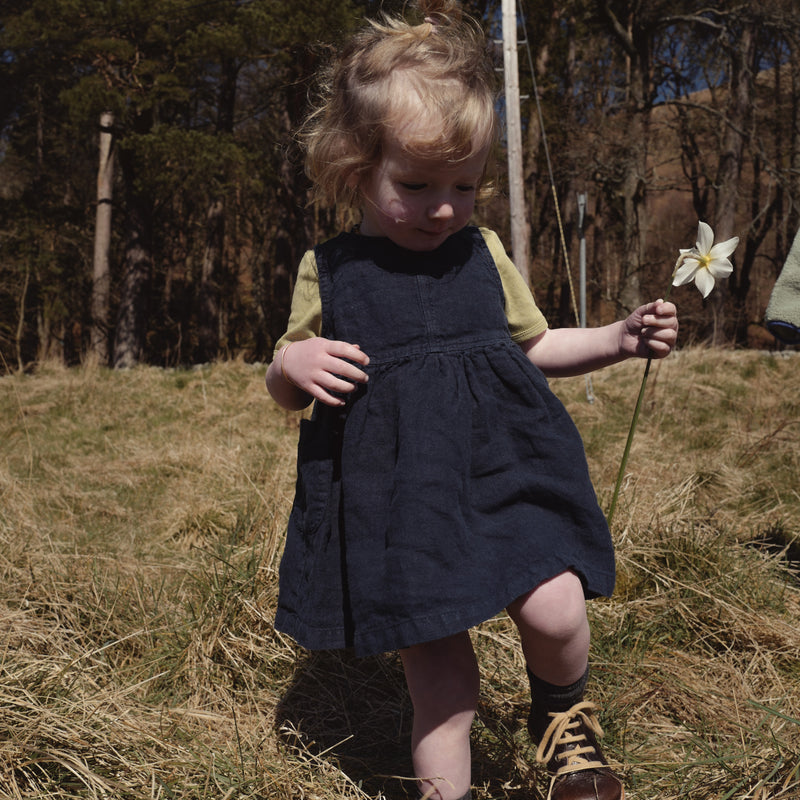 Aspen Dress - Linen - Midnight