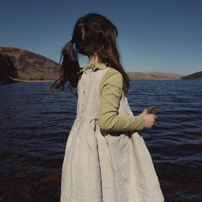 Aspen Baby & Kids Dress - Linen - Natural