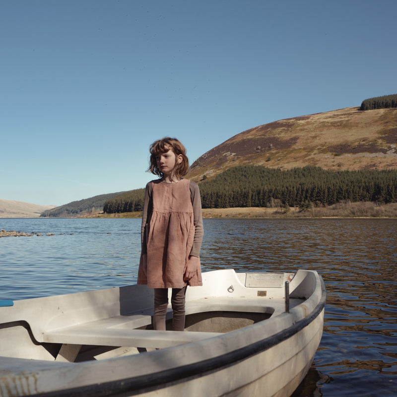 Aspen Baby & Kids Dress - Linen - Peony