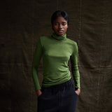 Auk Women’s Top - Merino Wool & Silk - Forest