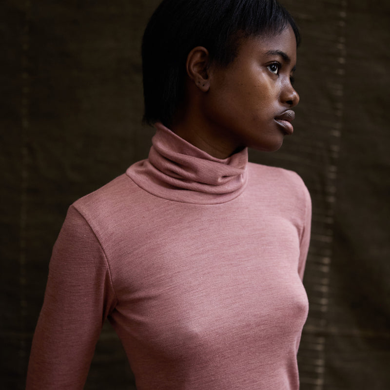 Auk Women’s Top - Merino Wool & Silk - Orchid