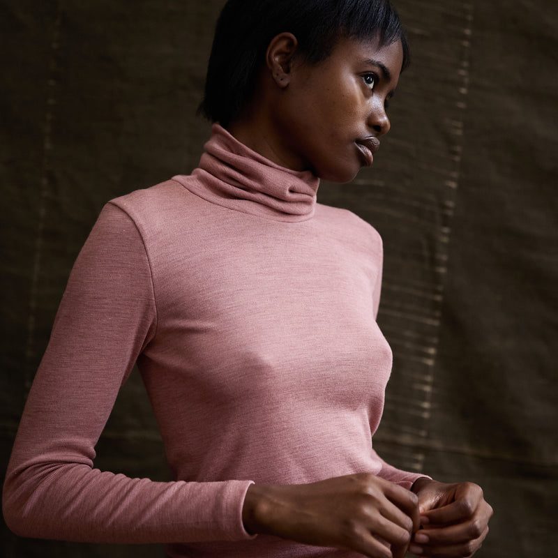 Auk Women’s Top - Merino Wool & Silk - Orchid