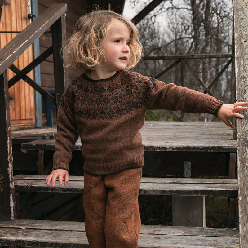 Autumn Baby & Kids Sweater - Superfine Lambswool - Hazelnut