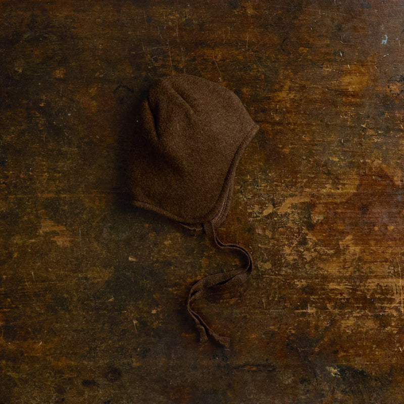 Boiled Merino Wool Hat - Hazelnut