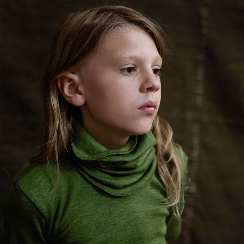 Coot Snood - Merino Wool & Silk - Forest