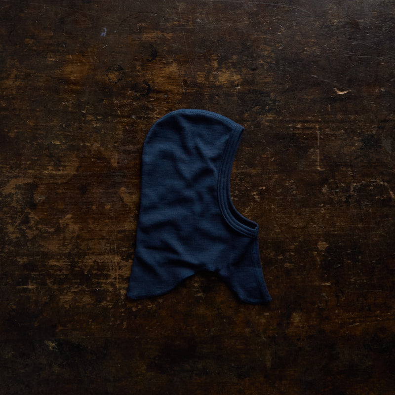 Darter Baby & Kids Balaclava - Merino Wool & Silk - Night Ocean