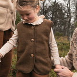 Eider Baby & Kids Vest - Merino Wool Fleece - Sycamore