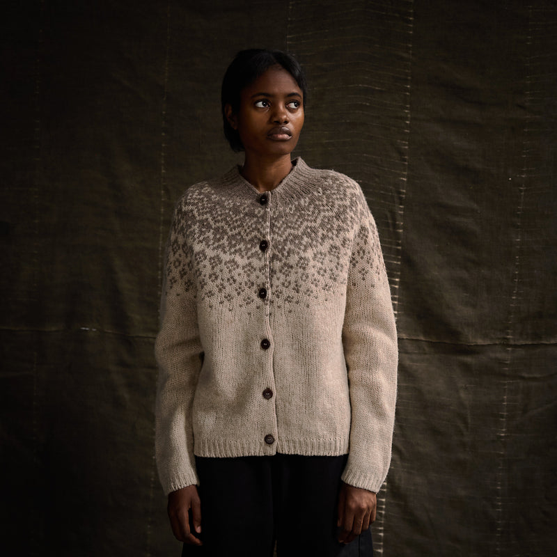 Fauna Women's Cardigan - Lambswool - Mallow