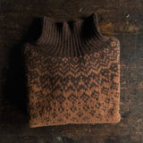 Fauna Women's Rollneck Sweater - Lambswool - Nutmeg