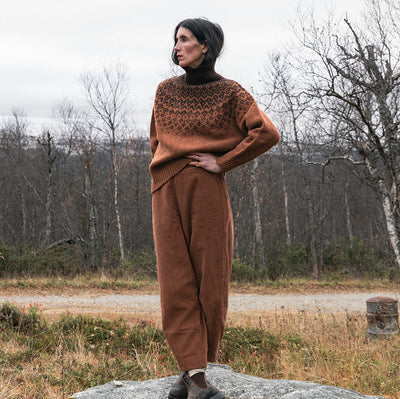 Blackthorn Women's Trousers - Cotton Corduroy - Auburn