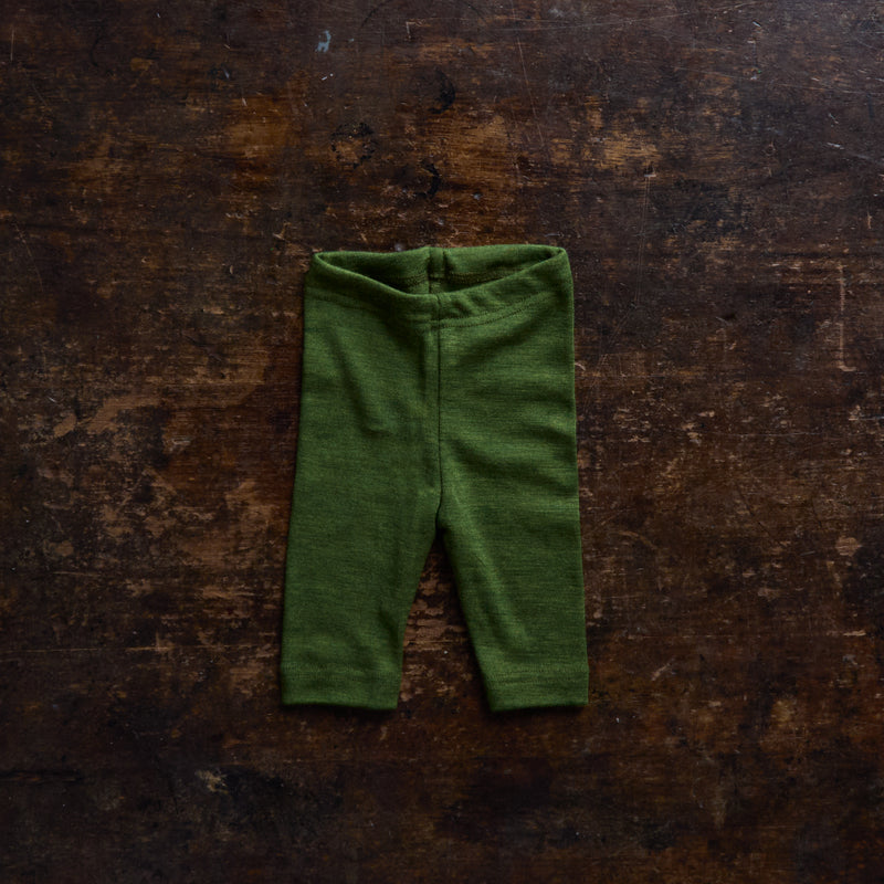 Finch Baby Leggings - Merino Wool & Silk - Forest