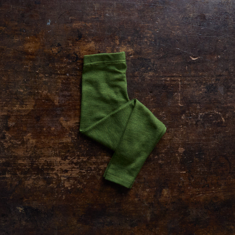 Lark Top & Finch Leggings Set - Merino Wool & Silk - Forest