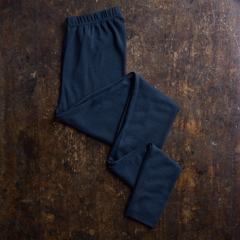 Finch Women’s Leggings - Merino Wool & Silk - Night Ocean
