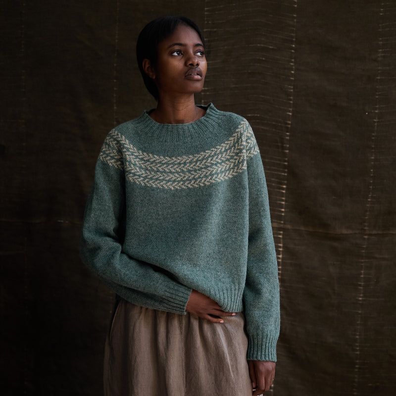 Garden Women's Sweater - Lambswool - Dusk