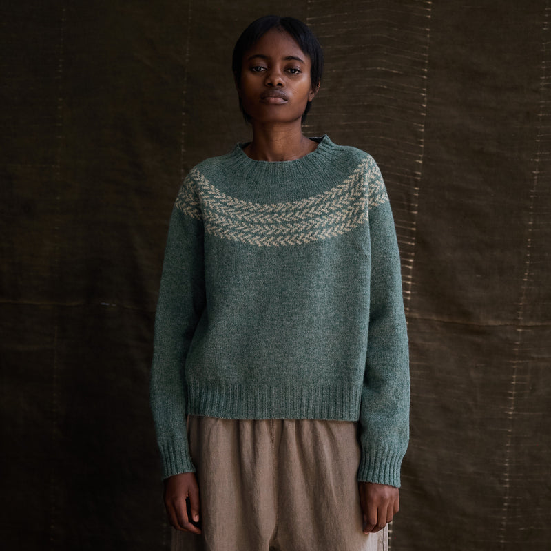 Garden Women's Sweater - Lambswool - Dusk