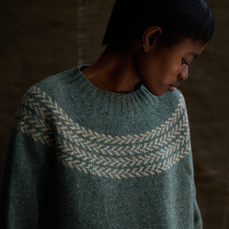 Garden Women's Sweater - Lambswool - Dusk