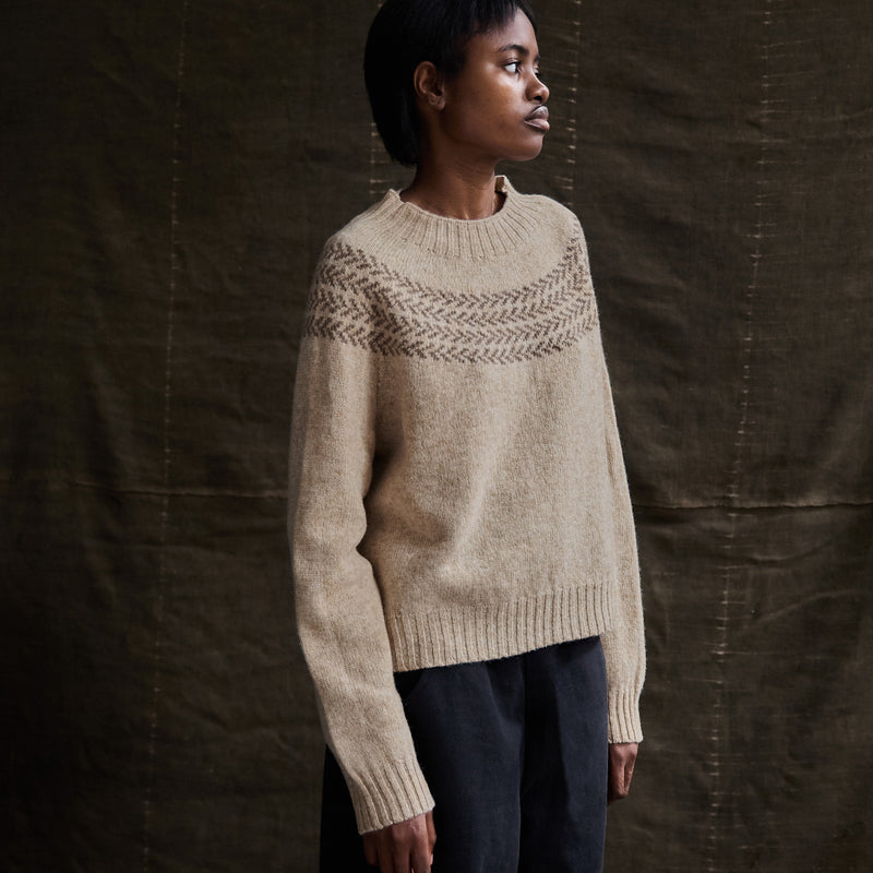 Garden Women's Sweater - Lambswool - Mallow