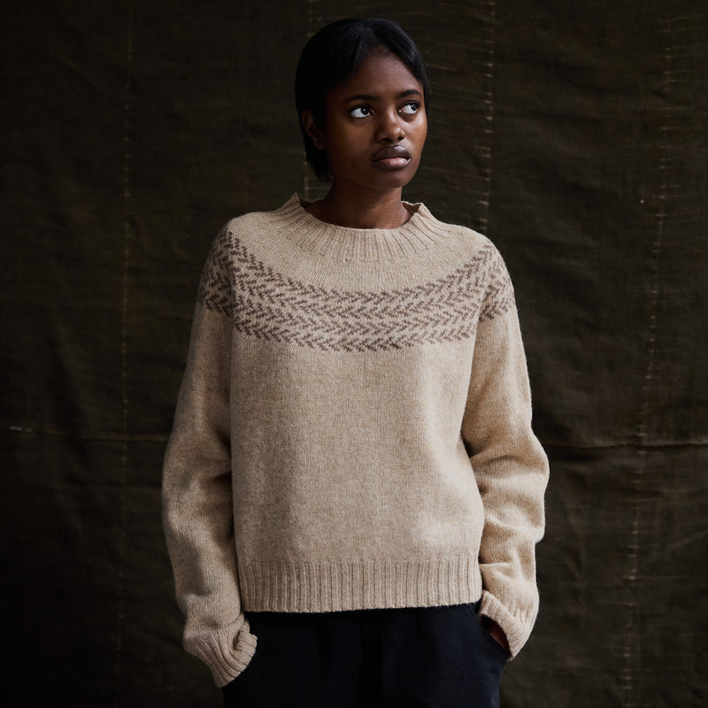 Garden Women's Sweater - Lambswool - Mallow