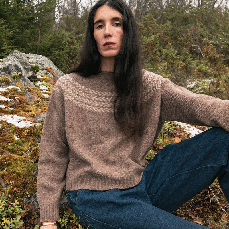 Garden Women's Sweater - Lambswool - Mouse