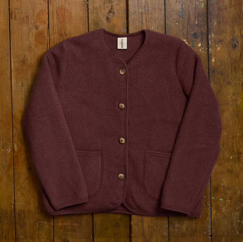 Harrier Women’s Jacket - Merino Wool Fleece - Fig