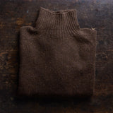 Highland Women's Rollneck - Lambswool - Burnt Umber