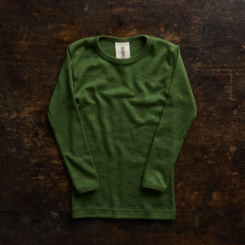 Lark Top & Finch Leggings Set - Merino Wool & Silk - Forest