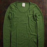 Lark Women's Top - Merino Wool & Silk - Forest
