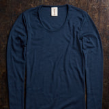 Lark Women’s Top - Merino Wool & Silk - Night Ocean
